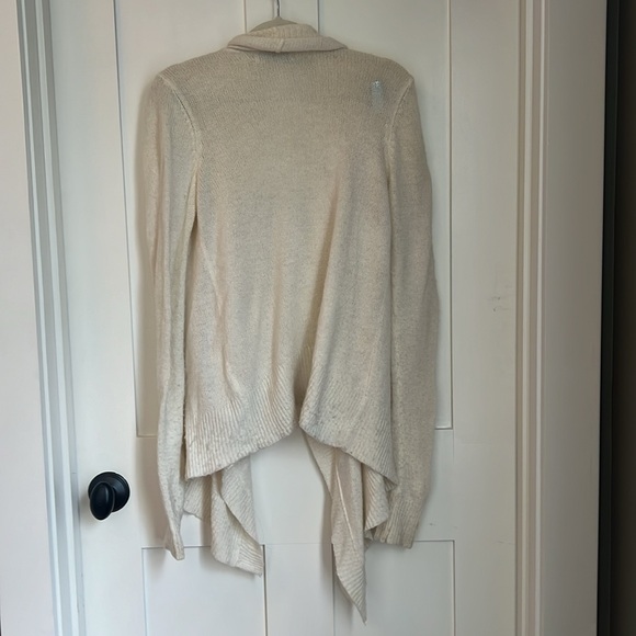 Abercrombie & Fitch Women’s Open Front Wool Blend Off-White Cardigan - Picture 2 of 2
